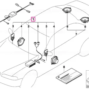 Sound Modul system E46/2 - BMW Retur gratuit