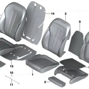 Discount Husă spătar confort piele performantă SCHWARZ - BMW