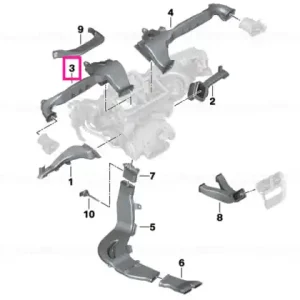 Reducere de preț Cold air duct, left - BMW
