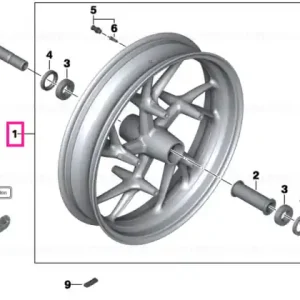Black front wheel 3,50X17 - BMW Motorrad Reducere