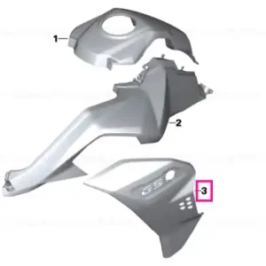 Radiator cowl, right - BMW Motorrad Preț redus