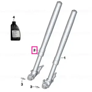 Reducere Fork stanchion, black, right - BMW Motorrad