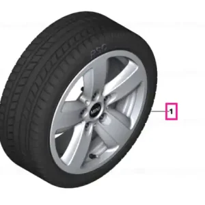 Nu rata Roată completă de iarnă - Revolite Spoke 517 (lightweight forged wheel) cu anvelopa Pirelli Winter Ice FR - 205/55R16 94T XL - Mini Clubman F54 - Jante forjate