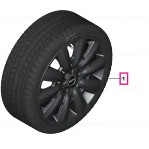 Roată completă de iarnă - Pin Spoke 533 cu anvelopa Nokian Tyres HKPL 9 FRT - 225/50R18 95T - Mini Countryman F60 Expediere rapidă