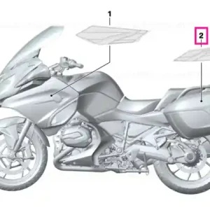 Ultima șansă Decor, case lid, right - BMW Motorrad