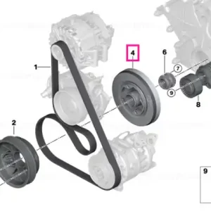 Reducere specială Fulie Vibrochen (arbore cotit) - BMW Seria 5 F90M5 G30 G31, Seria 7 G11 G12, Seria 8 F91M8 F92M8 F93M8 G14 G15 G16, X5 F95M G05, X6 F96M G06, X7 G07, XM G09