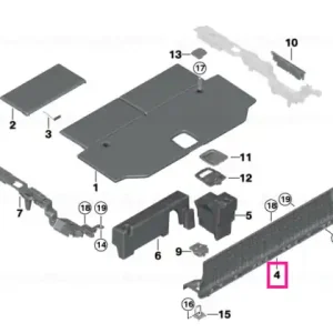 Capac prag încărcare MOKKA - BMW Chilipir