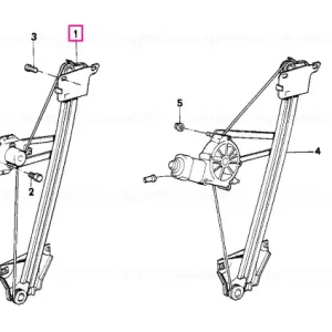 Comandă acum Window lifter rear left - BMW