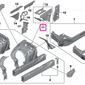 Discount A-column, inner front left - BMW