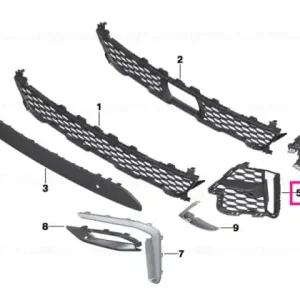Cel mai bun preț Grille, side, open, right M - BMW