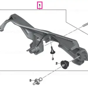 Plată securizată Capac canalul cabluri - BMW Motorrad