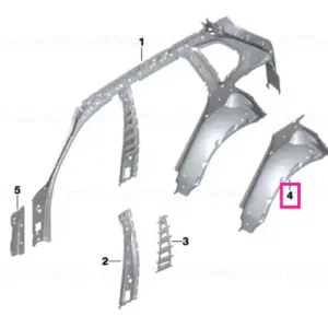 Comandă acum Wheelhouse rear, outer half left - BMW