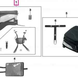 tank-top bag 12-16L - BMW Motorrad Expediere rapidă