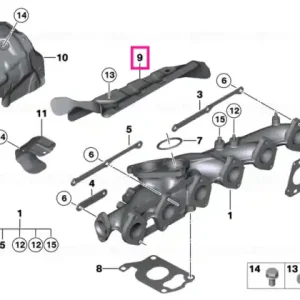 Reducere Heat shield, exhaust manifold - BMW