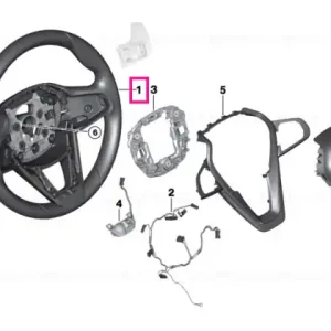 Sport steering wheel, leather SCHWARZ - BMW Preț mic
