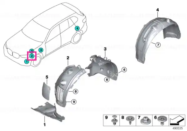 Discount Capac aripa roată față dreapta - BMW
