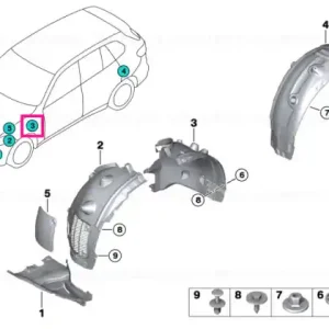 Capac aripa roată spate dreapta - BMW Ofertă de sezon