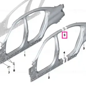 Reducere extra Reinforcement plate, C-pillar, right - BMW