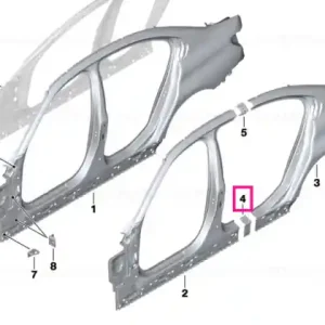 Reinforcement plate, sill, right - BMW Reducere specială