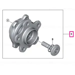 Wheel hub with bearing - BMW Chilipir