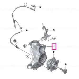 Carrier, right RWD - BMW Chilipir