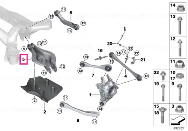Roll-over strut with rubber mount - BMW Cel mai vândut