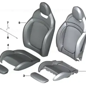 Transport gratuit Foam pad sport backrest right JCW - BMW - Mini
