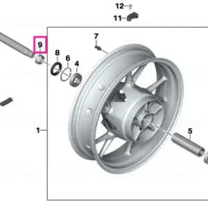 Plată securizată Spacer bush 14.15X28.2 - BMW Motorrad