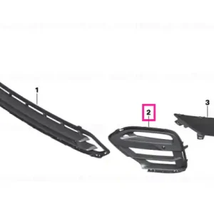 Transport gratuit Grille side open right with PDC X-LINE - BMW