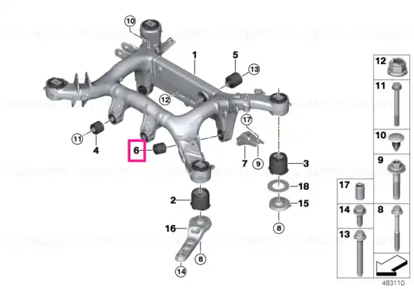 Reducere extra Rubber mounting - BMW