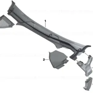 Water drain channel, upper left - BMW Mai ieftin