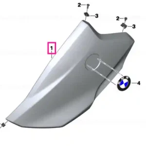 Side trim, upper right ROHTEIL / BLANK - BMW Motorrad Lichidare de stoc