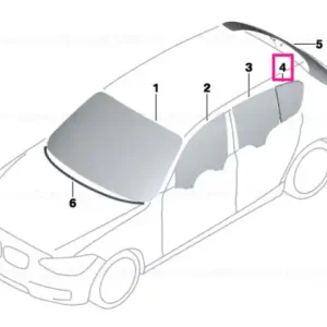 Cel mai bun preț Side window, rigid, rear left CHROM - BMW