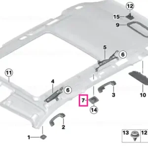 Bestseller Capac montare rețea zonă marfare stânga EVERESTGRAU - BMW