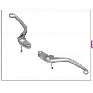 Super ofertă Set HP handlebar lever, adjustable SALES PACKAGING - BMW Motorrad