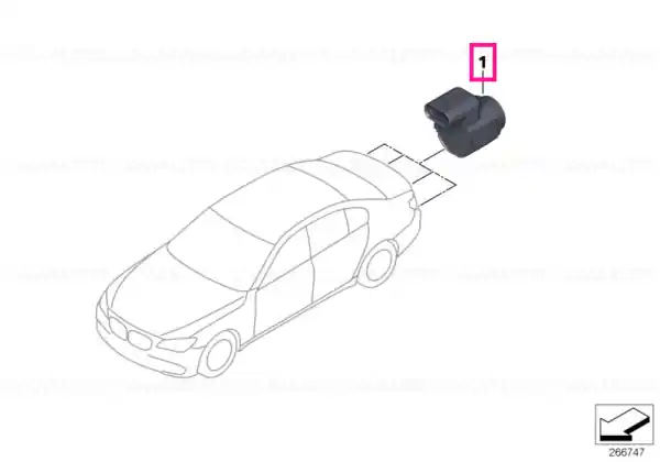 Reducere specială Ultrasonic sensor, Tourmaline Violet M897 - BMW