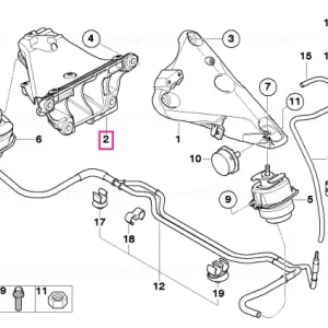 Suport motor, dreapta - BMW X5 E70 F15, X6 E71 F16 Expediere rapidă