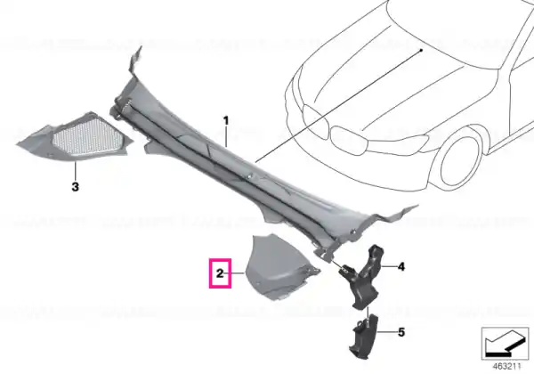Reduceri Capac tablă vânt, partea 2 - BMW