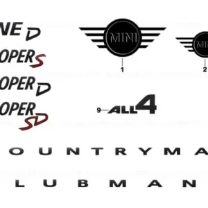 Discount Lettering ONE D - BMW - Mini