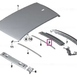 Rear window frame upper part - BMW Promoție