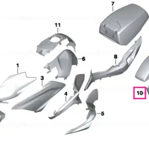 Capac stânga - BMW Motorrad Comandă acum