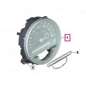 Speedometer, instrument panel KM/H ANTHRAZIT - BMW - Mini Reducere