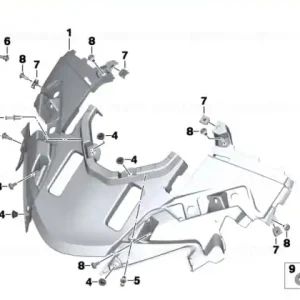 Livrare expres Secțiune trim superior dreapta - BMW Motorrad
