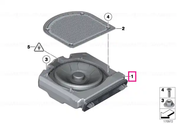 Central bass, left STEREO - BMW Ofertă exclusivă