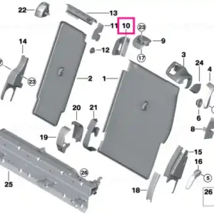 Trim pin blocare mijloc CANBERRABEIGE - BMW Premium