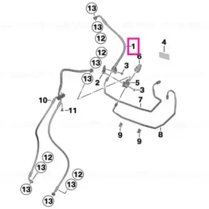 Brake-line control circuit, front - BMW Motorrad Noutate