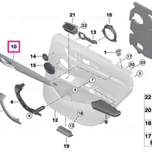 Comandă acum Decorative strip, left EICHE MATT - BMW