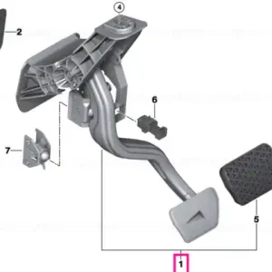 Retur gratuit Complete pedal assembly - BMW