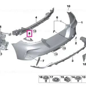 Cel mai vândut Absorber funnel, left - BMW