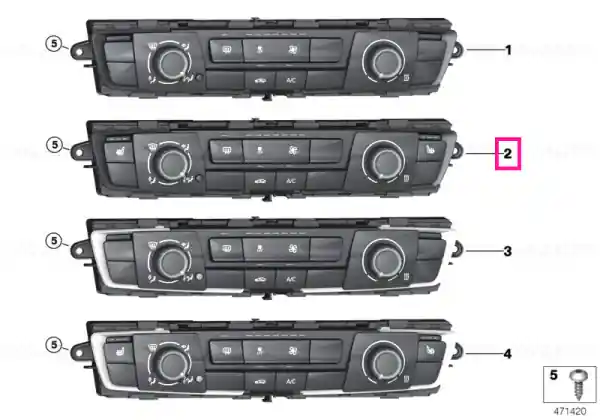 Retur ușor Air Conditioning Control - BMW